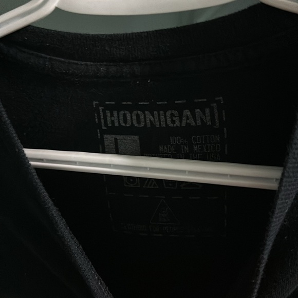 Hoonigan short sleeve black tee shirt Large - Picture 2 of 4